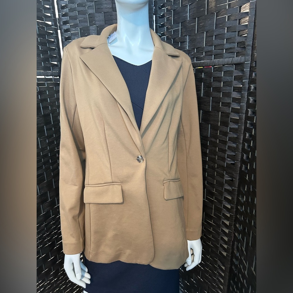 Banana Republic Tan Ponte Blazer - Picture 2 of 10